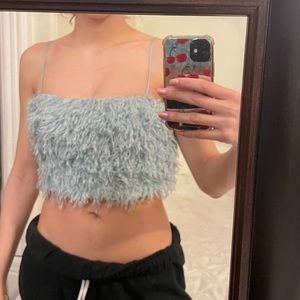 Beautiful blue crop top